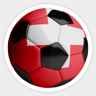 Switzerland Soccer Ball Sticker